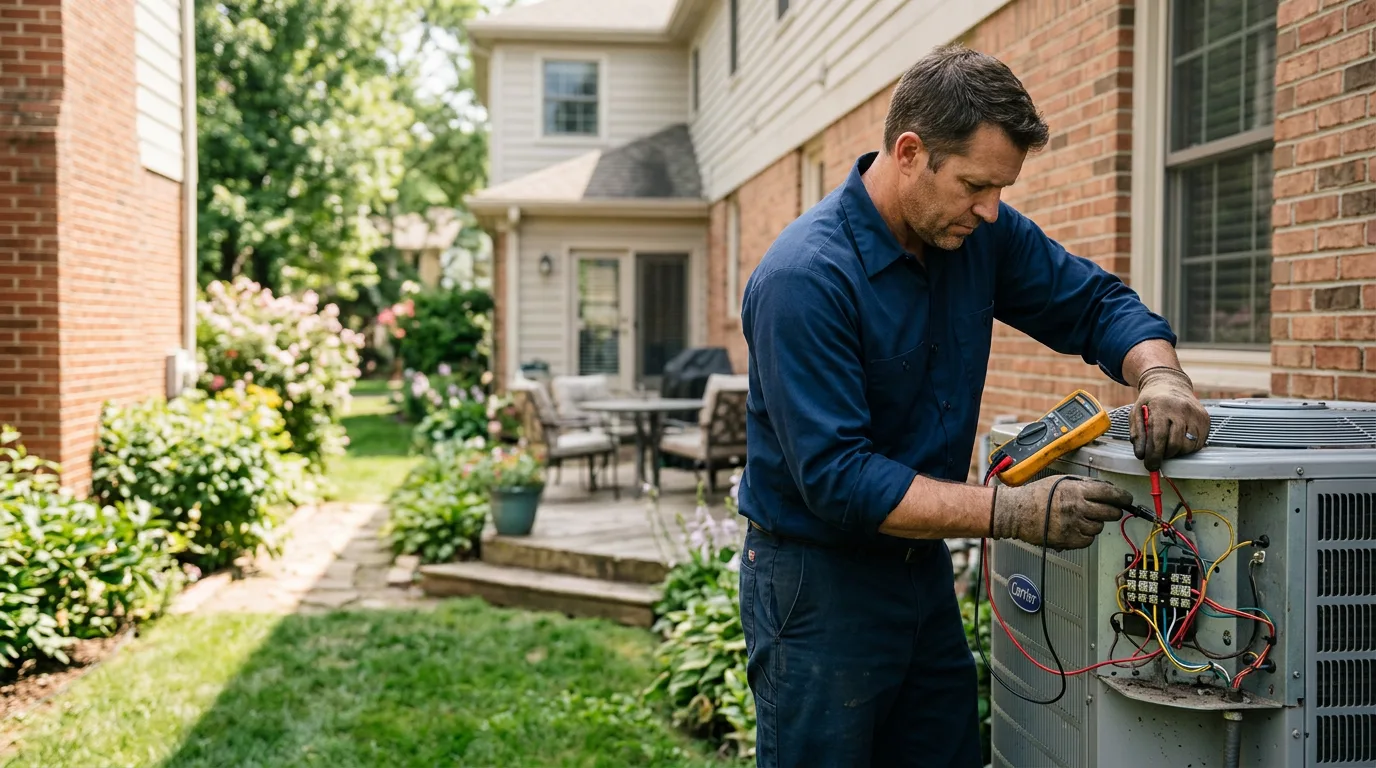 HVAC technician working near Stockton, MD